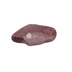 Плитняк песчаник "Малиновый" галтованный  2-3 см (лепешки)